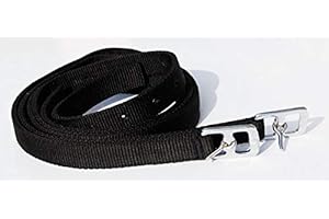 WINDSOR EQUESTRIAN Windsor Synthetic Childrens Stirrup Leathers 48 inch Black