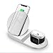 Produktbild Linbing123 3 in 1 Wireless Charger Generation, Ladestation für Airpods, Wireless Charger Dock für X / 8/7 / 6s Plus S8 und andere Qi-fähige Geräte,White