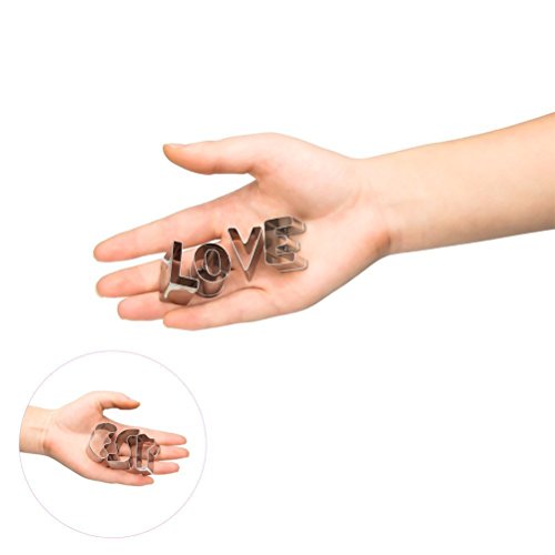 HUAFA Stück teilig Alphabet Ausstecher / Ausstechformen für Fondant – mit Zahlen und Buchstaben – Cake Backzubehör Kuchendekoration Ausstechformen Backform Utensilien Modellierwerkzeug - 2