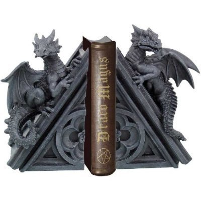 Dragon Dragon Bookends-Set of 2?DARK Gothic, book support by Ars-Bavaria