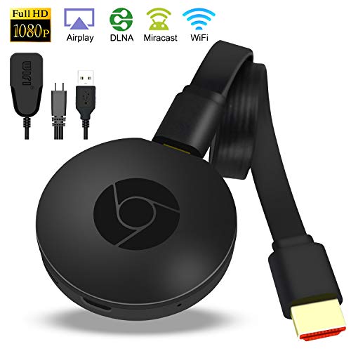YEHUA WiFi Display Dongle HDMI Adapter Receiver Streaming Media Player Share Videos Audio Bild Live-Kamera und Musik vom PC Telefon auf TV Monitor oder Projektor