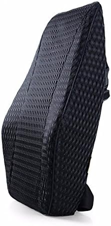 Four seasons on the pillow with double straps car lumbar support memory cotton car Cushion Seat Cushion office of the lumbar back support,A, large mesh