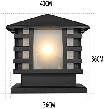 FUFU Stigma lights Post Cap Light Fence Lamps Wall Lamp Headlamp Outdoor Garden Lights 5W ( Size : 40cm )