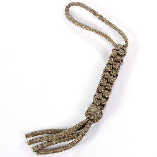 Quadrat geflochtenes Messer Lanyard – Khaki - 3