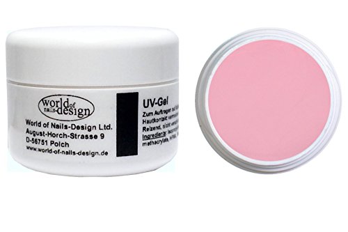 World of Nails-Design Camouflage Gel, Cover Gel Rosa milchig, Babyboomer Look 5 ml
