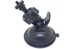 CUEMOON Samochodowa przyssawka do uchwytu kamery na deskę rozdzielczą, podstawa z przyssawką, uniwersalny uchwyt do rejestratora wideo pojazdu, kompatybilny z kamerą rozdzielczą, GPS