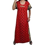 Indiatrendzs Women's Cotton Nighty Polka Sot Summer Nightwear (Chest 46)