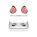 Produktbild Bblank Bluetooth-Ohrstöpsel mit Ladebox True Stereo Wireless Dual Kopfhörer mit Mikrofon 3D Stereo Bluetooth 4,2 Für Samsung Android IOS Schwitz Feste Sportkopfhörer,Red
