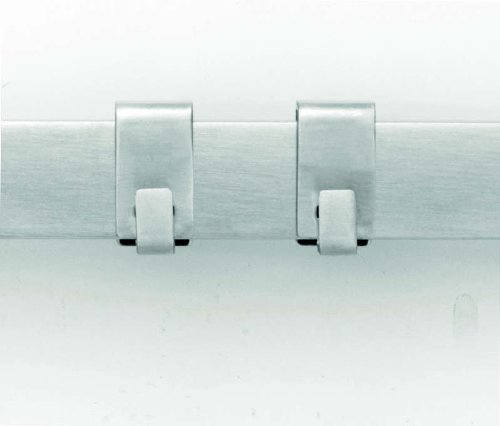 Brabantia 460005 Wandschienensystem 60 cm mit 7 verschiebbaren Haken - 2