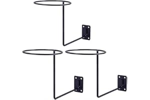 WANLIAN Helmet Display Rack - Bicycle & Motorcycle Helmet Storage Holder (3 pieces, Black)