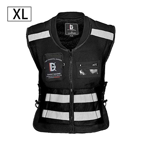 Preisvergleich Produktbild Seasaleshop Fahrrad Sicherheit First Biker Kinder-Sicherheitsweste, Sicherheitsweste Reflektierende Laufradweste Ultraleicht Komfortable Motorrad Reflektierende ärmellose Jacke.