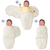 SwaddleMe 10115 – M3I Baby-Groß/Microfleece/elfenbein – Schreibabys Ganzkörper-Pucksack Large - 3