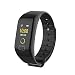 Produktbild Blue-Tooth Smart Watch F1, Uhr Intelligente Armbanduhr Color Bildschirm Farbe Fitness Blutdruck Sauerstoff Pulsmesser Smart Watch Armband Alles kompatibel Smartwatch für Herren Damen (Schwarz)