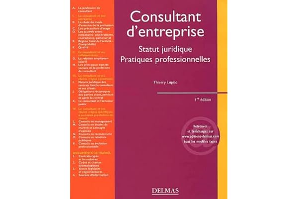 Consultant d'entreprises : Statut juridique - Pratiques professionnelles