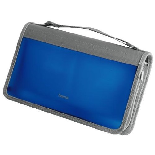 Hama CD-Wallet 96, Blau/Silber