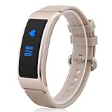 Lemumu HHY neue DF 23 Smart Armbänder Wechat Sport Schrittzähler Herzfrequenz schlafen Überwachung Bluetooth Wasserdicht gesund Verschleiß Armband für Android IOS, Silber