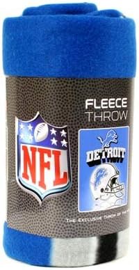 Detroit Lions Fleece Throw Blanket, Helmet Design