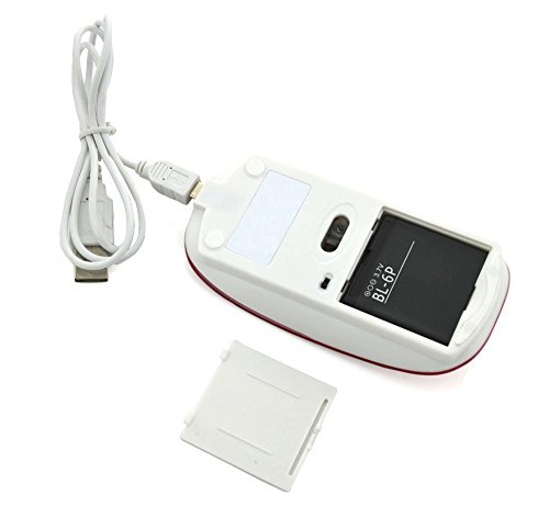 LingsFire® wiederaufladbare Mouse Wireless Gaming Maus USB Mäus Kabellose Maus Funkmaus Optisch USB Maus Wireless Mobile Mouse 2,4GHz PC Computer schnurlos Maus mit USB Empfänger Built-in 830mAh Akku Für PC Laptop Smart TV - 7