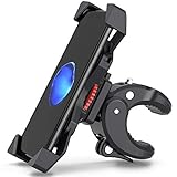 motorrad handyhalterung test Einfache Installation: Bequeme Werkzeug-freie Installation bildet es einfach, an jedem möglichem Fahrrad-Lenkstange anzubringen, Notwendigkeit nur, die Mutter zu lokalisieren und zu verriegeln.