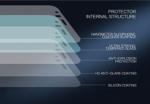 Protector de pantalla Xiaomi Mi6  NILLKIN Protector de alta definici  n de vidrio templado de alta definici  n  9H Dureza 3D Touch  Protector de pantalla de borde curvo de 0 2 mm con cubierta trasera suave para Xiaomi Mi6  Transparente
