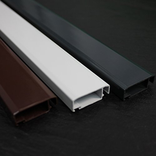 proheim Insektenschutz-Tür Comfort XXL 120 x 240 cm in Braun Alu-Rahmen + Fliegengitter sind kürzbar Premium Fliegenschutz: Dichtungsbürste Schließmechanismus Mittelsprosse Trittblech - 3