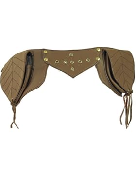 Guru-Shop Sidebag, Leder Gürteltasche, Goa Tasche, Herren/Damen, Braun, Size:One Size, Festival- Bauchtasche Hippie