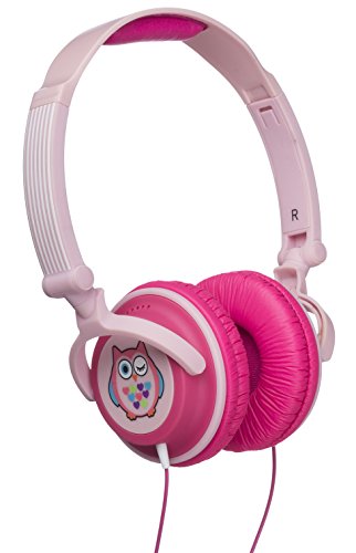 My Doodles DDOWLHP - Auriculares de Diadema Cerrados con limitador de Volumen a 85 db, diseño búho