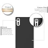 Sony Xperia XZs / Sony Xperia XZ Hülle, Profer TPU Weich Silikon Schutzhülle für Sony Xperia XZ / XZs (TPU-Schwarz) - 