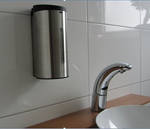 Sensor Seifenspender Edelstahl mit automatischer Auslösung -Komplettpaket incl. Batterien Infrarot / automatic soap dispenser / - 9