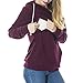 Produktbild MCYs Frauen Still Hoodie Lange Ärmel Feste Sweatshirt Hoodie Oberteile Schwangerschaft Kleidung Langarm Kapuzenpullover Umstandsmode Bluse