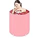 Produktbild GLJYG XXSC Erwachsene Falten Bad Barrel Verdicken Badewanne Kind Bad Barrel Kunststoff Bade Barrel Nehmen Ein Bad Barrel Haushalt Bad Töpfe (65 * 65 cm) (Farbe : C)