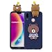 Produktbild Ostop Hülle für Huawei P20 Lite,3D Handyhülle Niedlich Karikatur Tier Schutzhülle,Weich Silikon Gummi Haut Abdeckung,Blau Braun Bär Muster Schlank Passen Stoßfeste Schale für Huawei P20 Lite