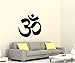 Produktbild Wandtattoo Reiki Yoga Übung Sport Auto Om Zeichen Ohm Energie Buddha Asien Sprüche Schriftzug Wand Aufkleber 5B262, Farbe:Schwarz Matt;Hohe:40cm