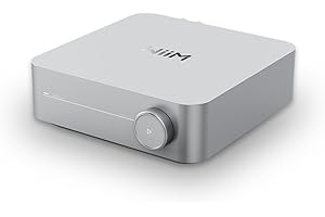 WiiM Amp : Amplificateur de Streaming Multiroom | Compatible avec AirPlay, Google Cast, Alexa | HDMI, Contrôle Vocal | Diffusez Depuis Spotify, Amazon Music, Tidal et Plus | Argent