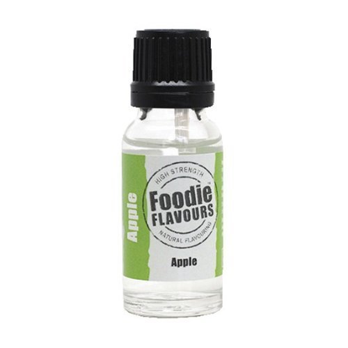 Preisvergleich Produktbild Foodie Flavours Natural Flavouring - 15ml Glass Bottle - Apple