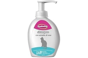 Inodorina CHAMPU Gato EXTRACTO DE Rosa 300ML 255 g