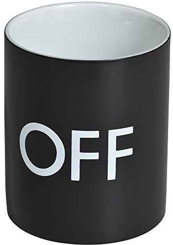 VENKON - Jarra sensible al calor Taza Mágica Termosensible con efecto térmico - diseño: On / Off - para el café, té, cacao, leche, agua, etc - 0.3l