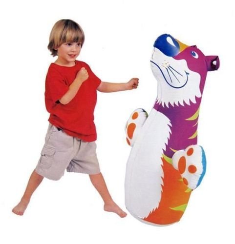 Intex Childrens Tiger Inflatable 3D Boxing Bop Punch Bags Indoor Outdoor Game