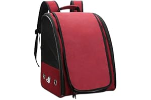 ONLYFLY Lulaxy Sac de de Transport d'oiseaux Portable Respirant pour Perroquet Sac de Transport pour Animaux de Compagnie pour Grands et Petits Oiseaux, Rouge