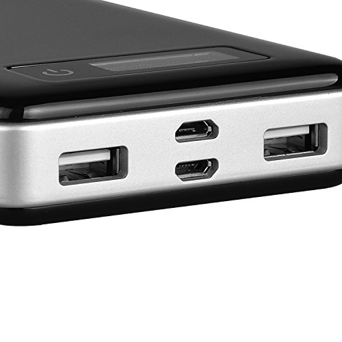 IVSO 20000mAh Ultra Kompakt Dual USB Portable Powerbank Ladegerät Externer Akku Li-Polymer-Akku für iPhone 6/6 Plus/6s/6s plus/5/4, iPad Air 2, iPod touch 6g,Galaxy tab s2 9.7/Galaxy tab s2 8.0/note 5,moto g3 2015,Android und Apple Geräte,Tablet-PCs,Schwarz - 4