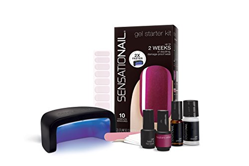 SENSATIONAIL Gel Polish Starter Kit (including lamp), Raspberry Wine
