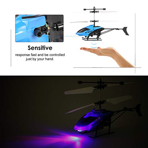 Preisvergleich Produktbild JullyeleDEgant D715 Fliegende Mini Infrarot Induktion RC Hubschrauber Drohne Fernbedienung Flugzeug mit LED Blinklicht für Kinder Spielzeug Geschenk