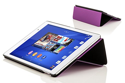 Forefront Cases® Neue Leder Hülle / Tasche / Case / Cover für Sony SGP611 Xperia Z3 Tablet Compact 20,3 cm (8 Zoll) – Rundum-Geräteschutz und intelligente Auto-Sleep-Wake-Funktion mit 3-JAHRES-GARANTIE VON FOREFRONT CASES – inkl. Eingabestift - 5