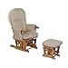 Tutti Bambini GC35 Deluxe Glider Chair & Stool (Natural)