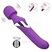 Produktbild Magische Zaubermassage, handgehaltener drahtloser Silikon-Vibrator wasserdichter elektrischer Massage-Stick für Körpermassage 14 Frequenz-Vibrationen,Purple