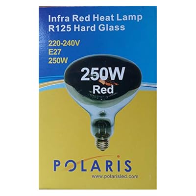 250w ES E27 Screw in Infrared Heat Bulb Lamp Ruby Red Hard Glass