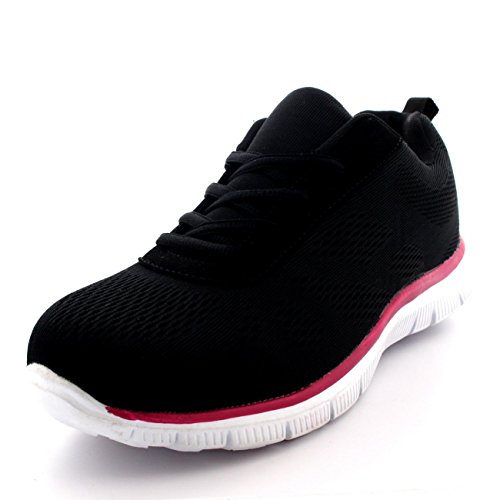 Damen Get Fit Netz Go Lauf Turnschuhe Sportlich Gehen Gym Schuhe Sport - 3