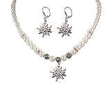 Trachten-Kette und Dirndl-Ohrringe perfekt zum Trachten-Outfit (Dirndl, Lederhose, Trachtenbluse, Oktoberfest) und Hochzeit