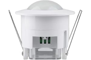 WallMall - Rilevatore di Movimento Sensore Infrarossi Incasso Soffitto 360° Lampade Luci Porte Estrattore Aspiratore Temporizzato 220V fino a 1200W 6M (1)