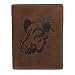 Produktbild Greenburry VINTAGE 1701-Wild Boar-25 Leder Brieftasche , Portemonnaie , Geldbörse für Damen und Herren in Braun